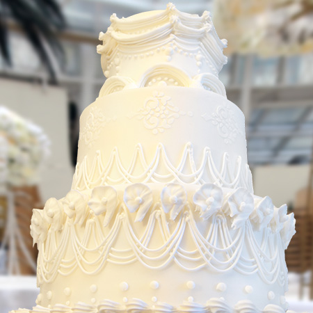 Piped Royal Icing Cake Made For An Indian Wedding