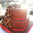 Chocolate Cake and Roses Cake