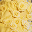 Handmade white chocolate roses and fans