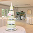 Cake Lace Wedding Cake displayed at Froyle Park