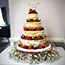 Naked Wedding Cake at Hothorpe Hall Leicester
