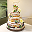 Naked Wedding Cake at Highfield Park, Hampshire