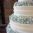 Buttercream Wedding Cake with Gypsophila