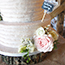Buttercream Wedding Cake with fresh flowers