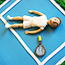 Handcrafted male tennis player
