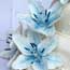 Edible Handmade Blue Lilies