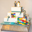 Lego Themed Square Wedding Cake