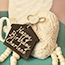 Shabby Chic heart wrapped in Cake Lace with a chalk board tag