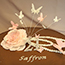Sugar crafted flower and butterlies on wires
