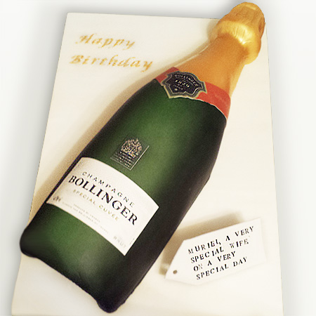 Louis Vuitton Bag with Bottle of Champagne and Roses Birthday Cake |  Susie's Cakes