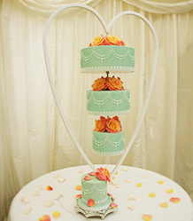 Chandelier, Upside Down Hanging Wedding Cakes